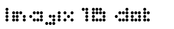 Imajix 16 dot font preview